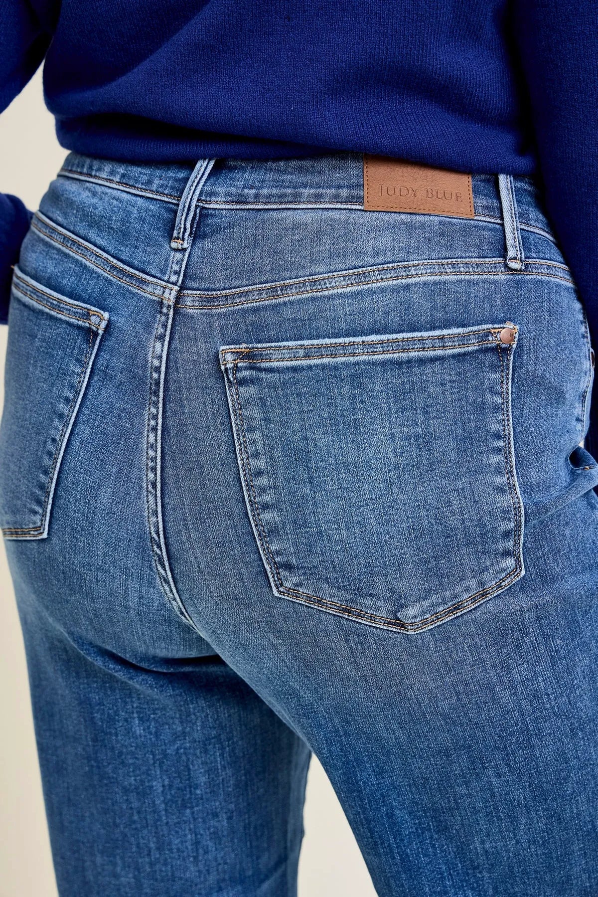 Kimberly V-Front Straight Jeans - PLUS