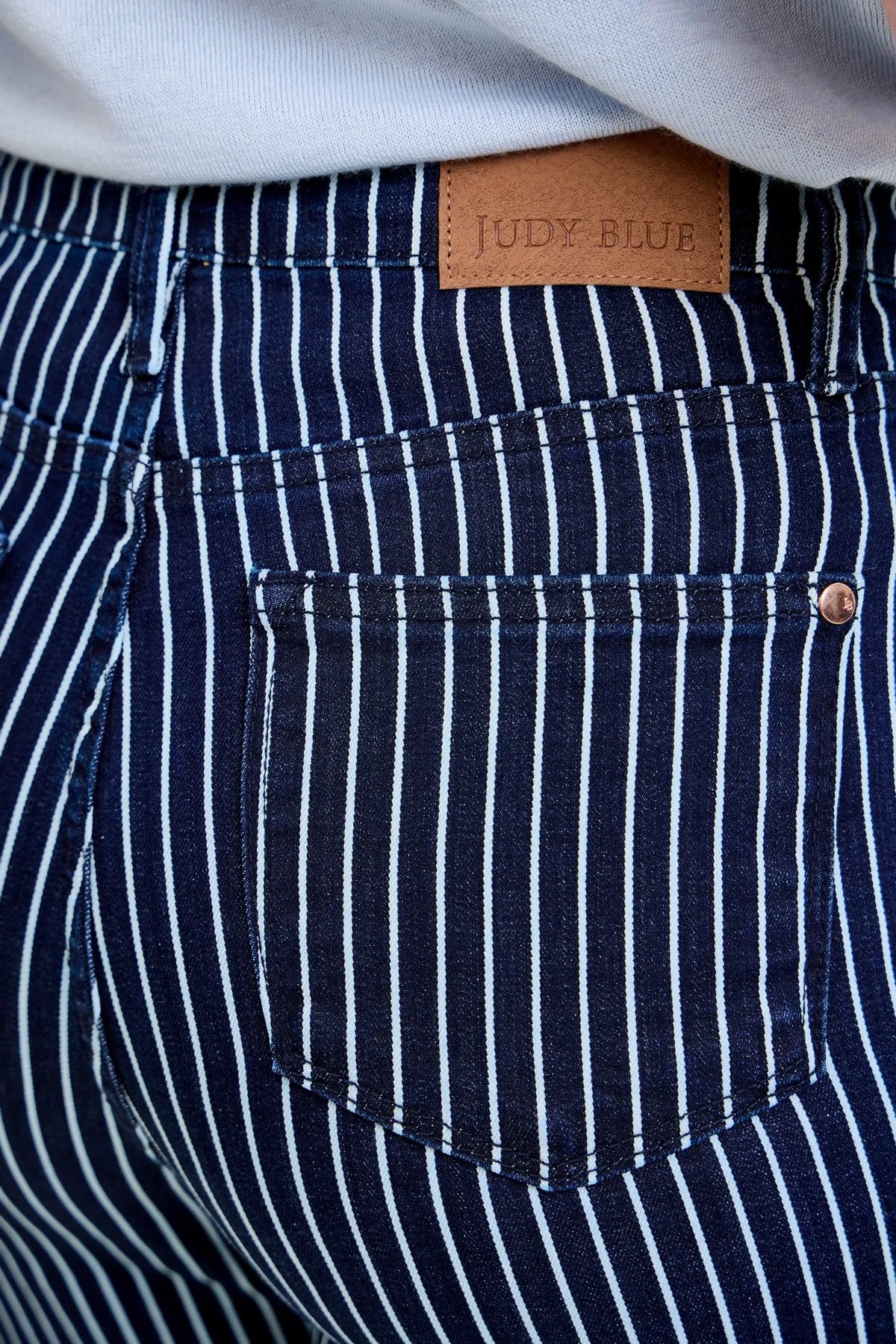 Kimberly Tummy Control Striped Straight Fit