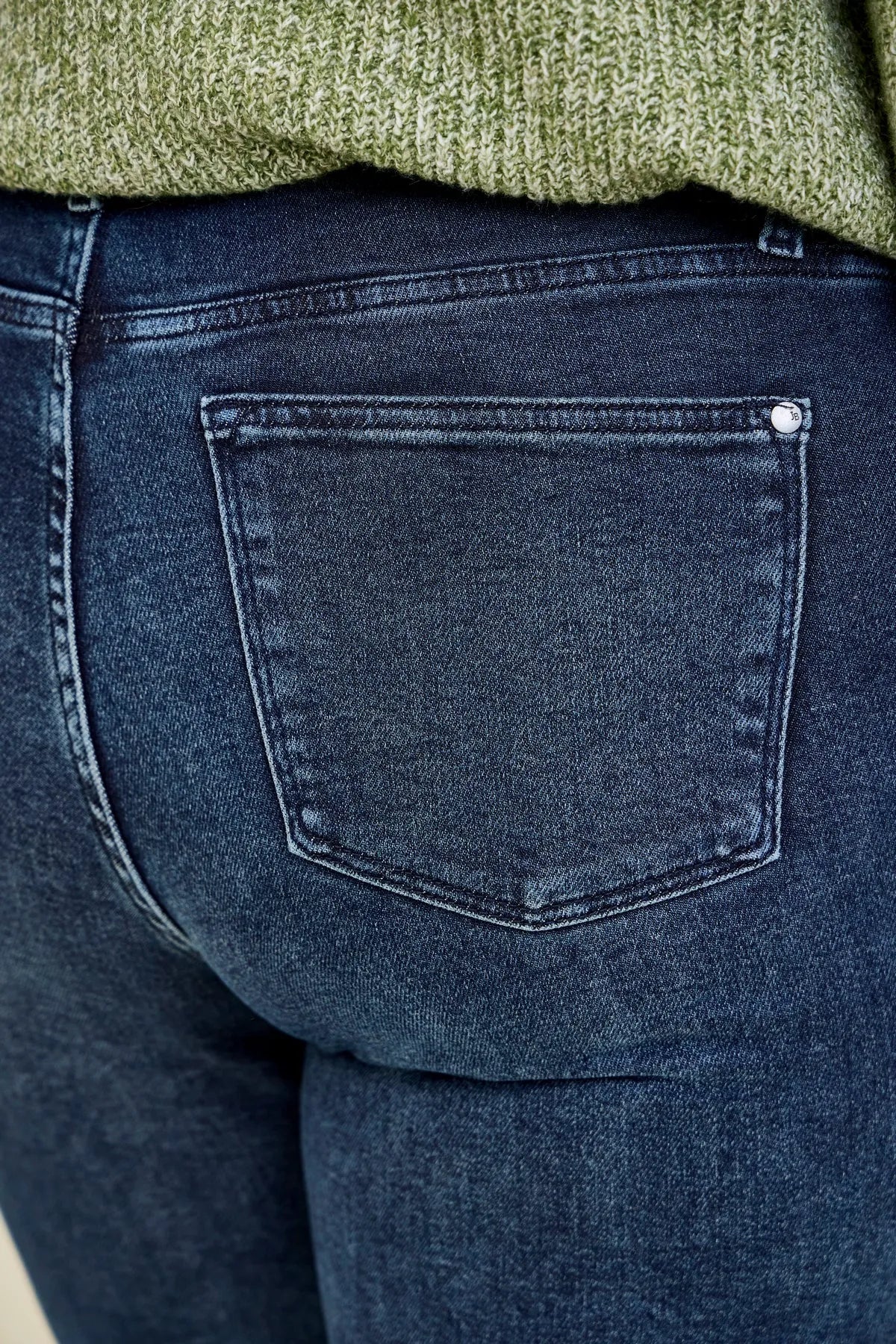 Kimberly Button Fly Hem Distressed Straight Jeans - PLUS