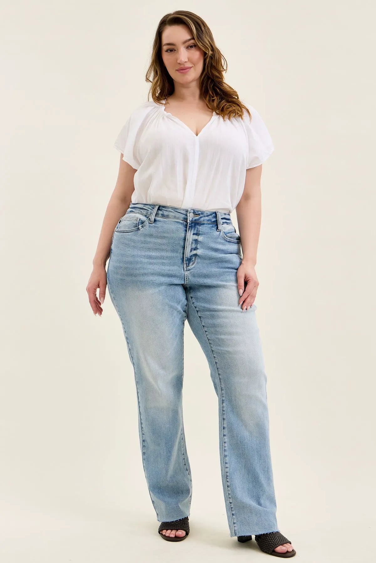 Brett Vintage Scrape Dad Jean - PLUS