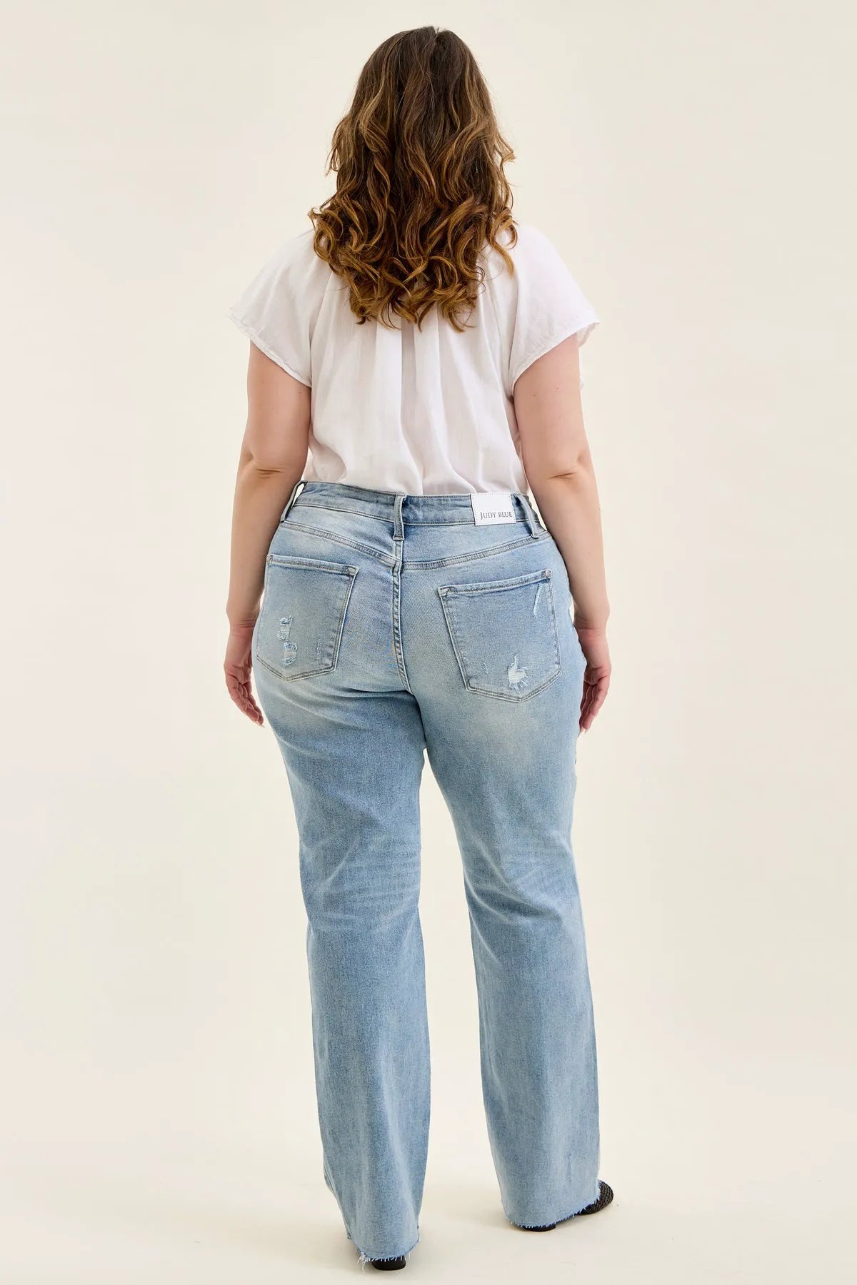 Brett Vintage Scrape Dad Jean - PLUS