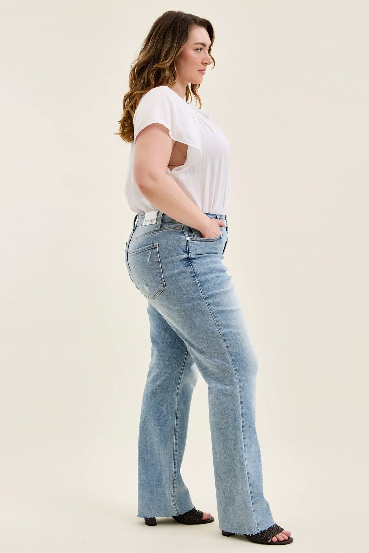 Brett Vintage Scrape Dad Jean - PLUS