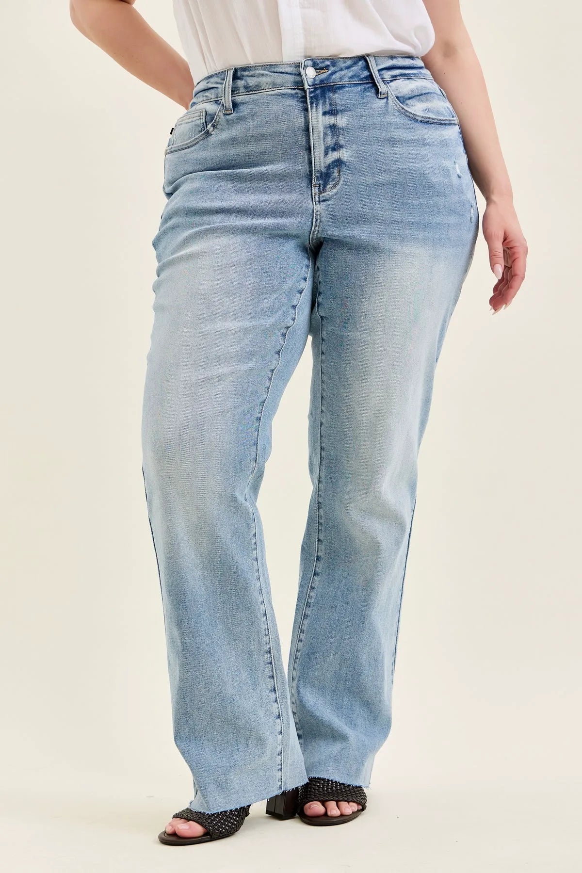 Brett Vintage Scrape Dad Jean - PLUS