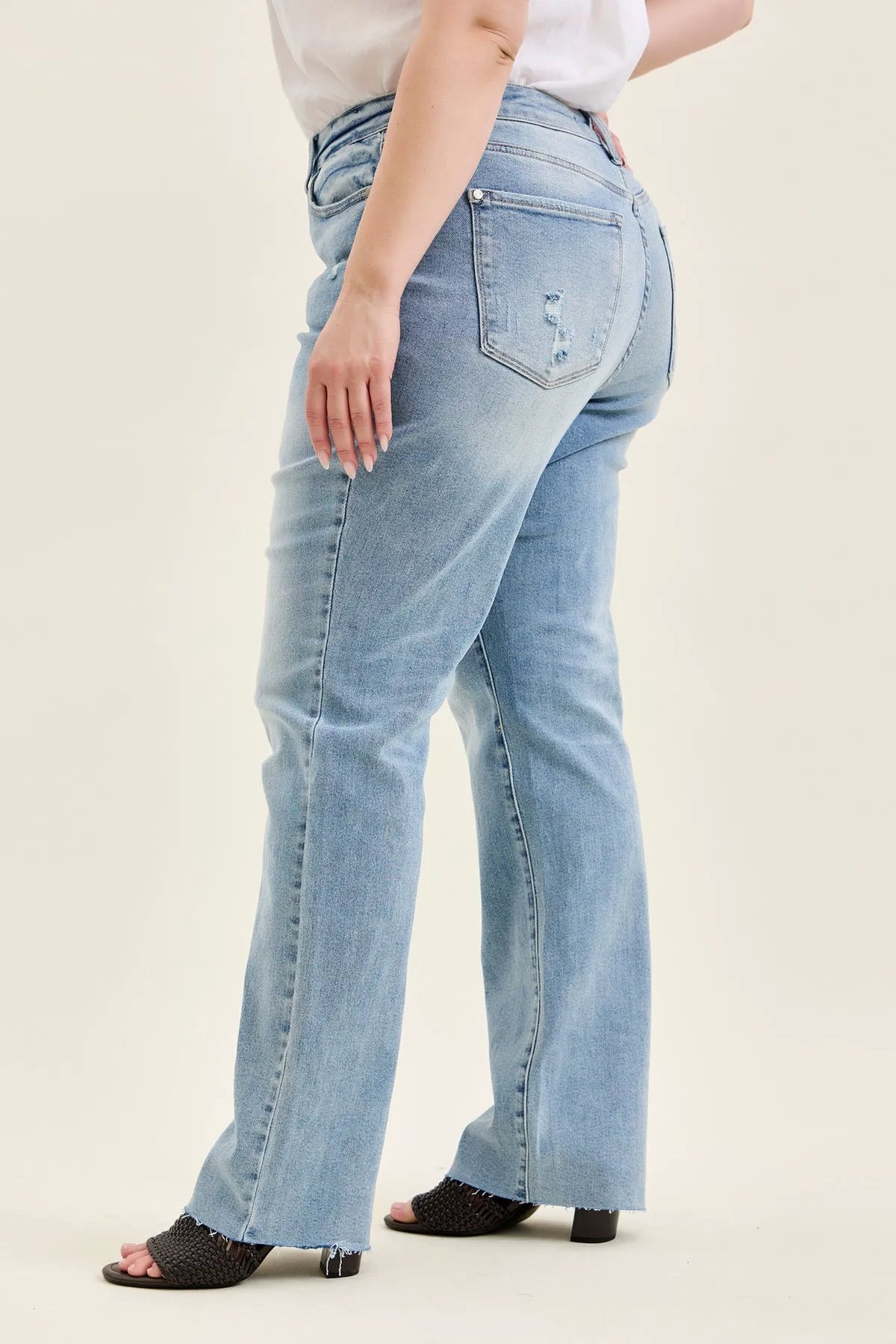 Brett Vintage Scrape Dad Jean - PLUS