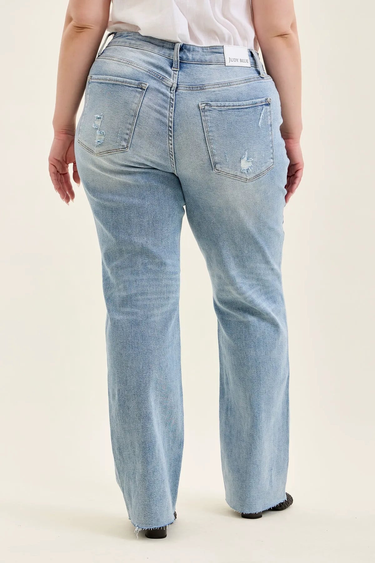 Brett Vintage Scrape Dad Jean - PLUS