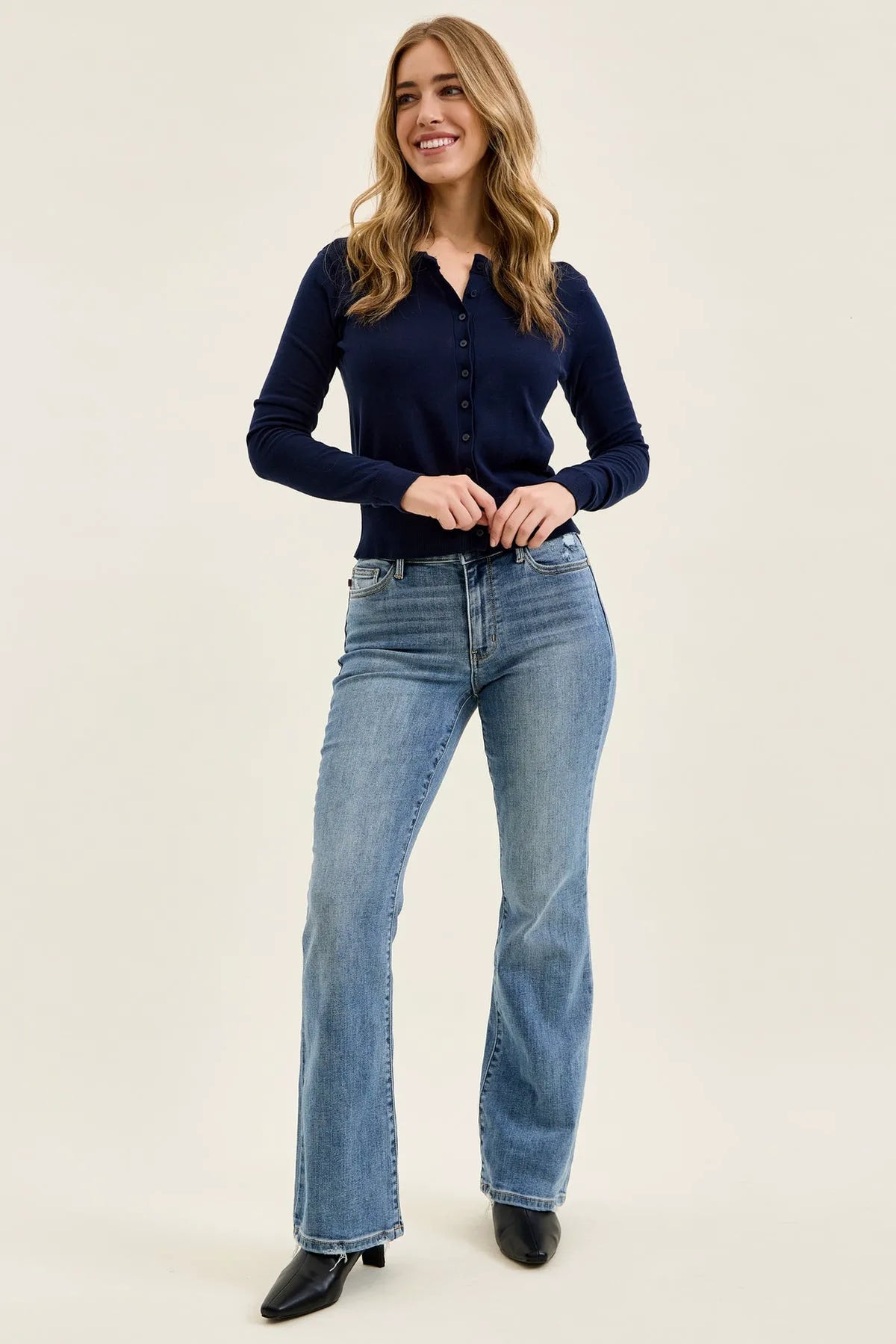 Daisy Vintage Bootcut With Destroy Hem