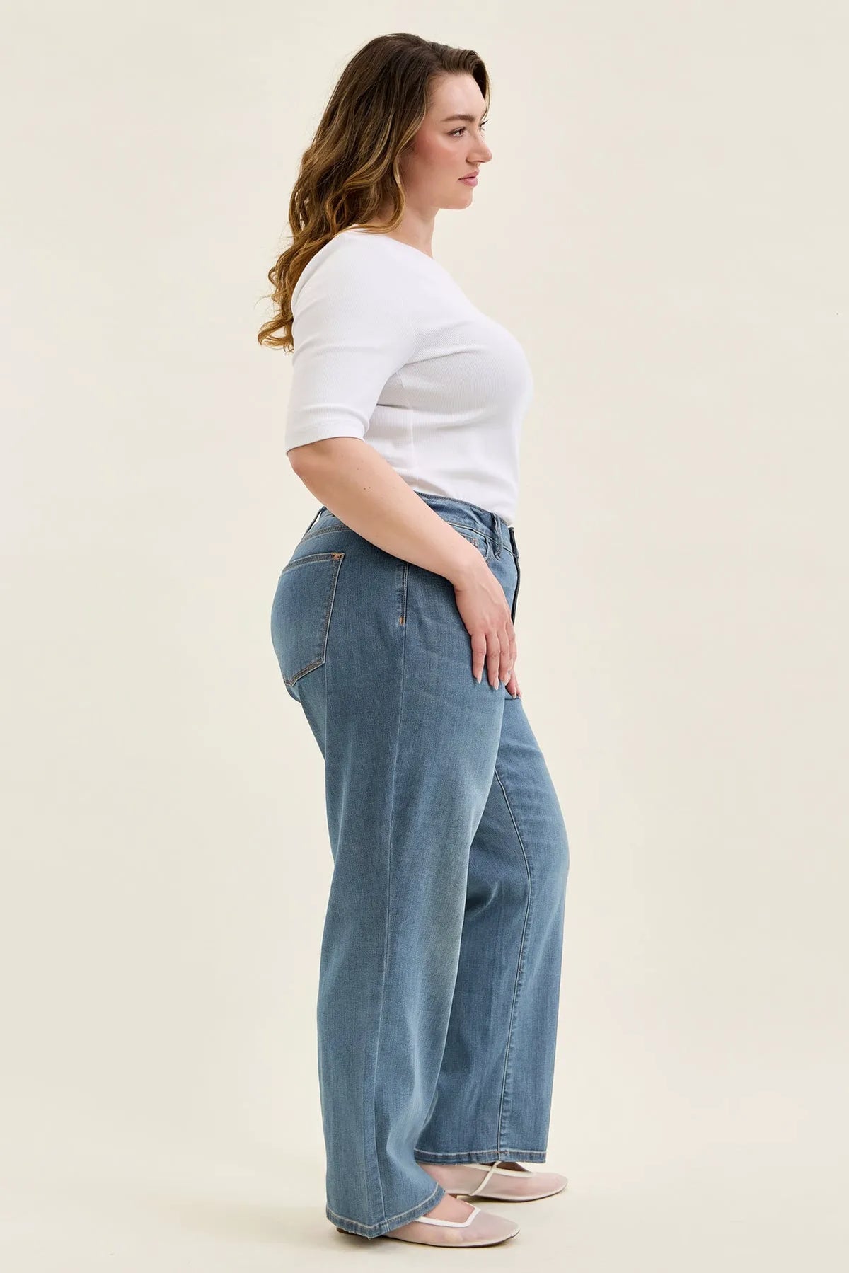 Kimberly Straight Fit (Medium Wash) - PLUS