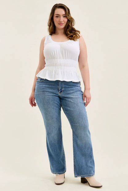 Daisy Vintage Bootcut With Destroy Hem - PLUS