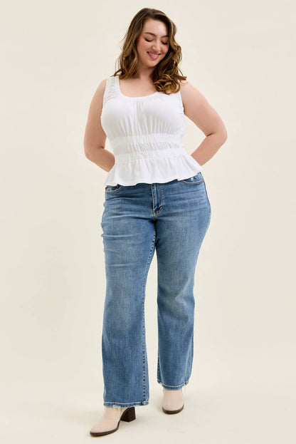 Daisy Vintage Bootcut With Destroy Hem - PLUS