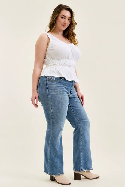 Daisy Vintage Bootcut With Destroy Hem - PLUS