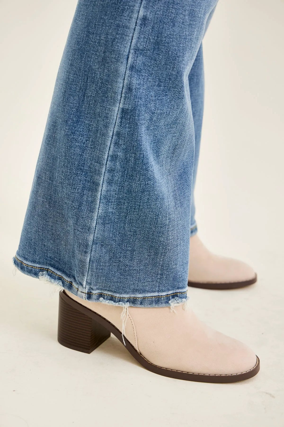 Daisy Vintage Bootcut With Destroy Hem - PLUS