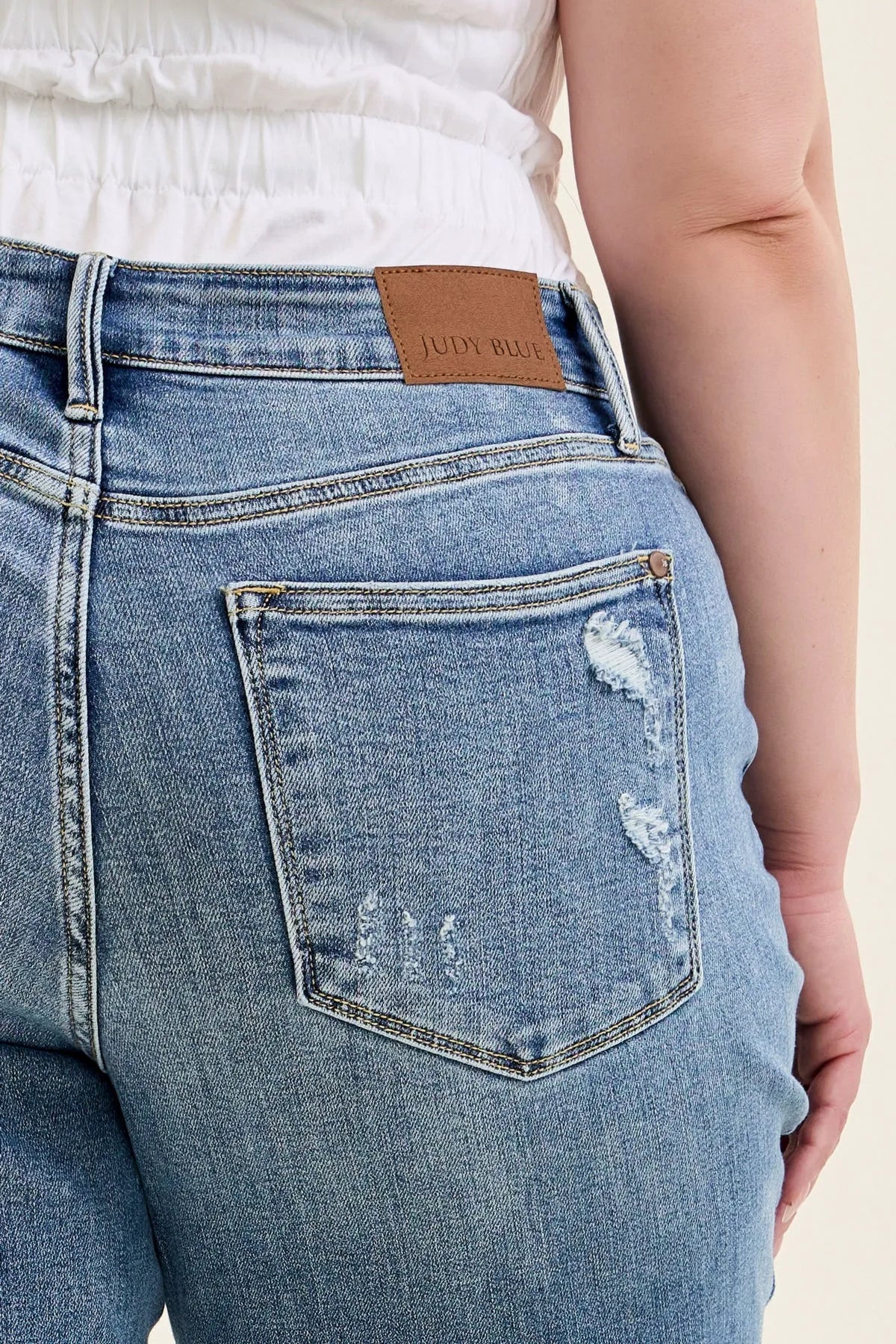 Daisy Vintage Bootcut With Destroy Hem - PLUS