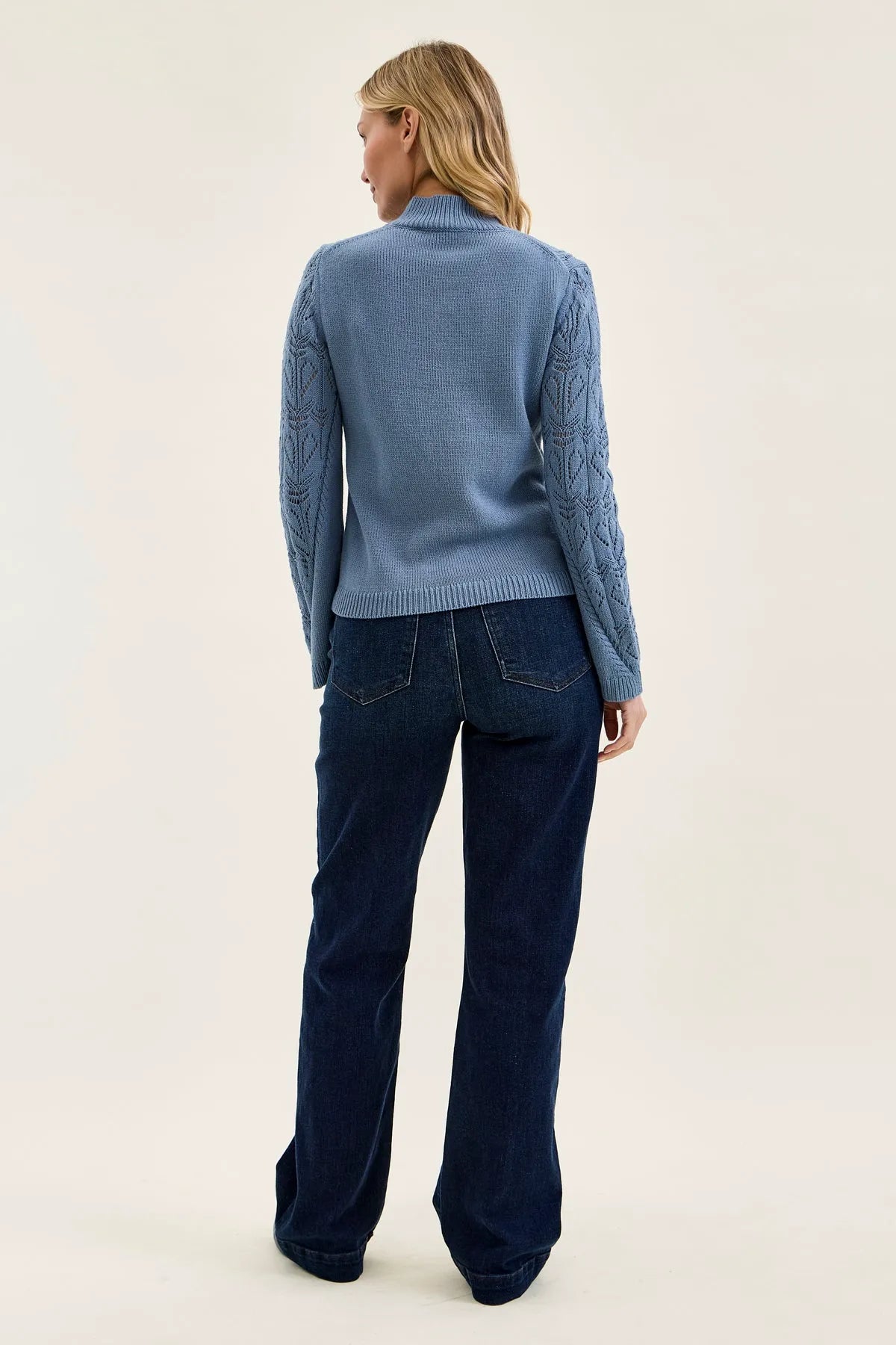 Penny Dark Indigo Trouser Wide Leg
