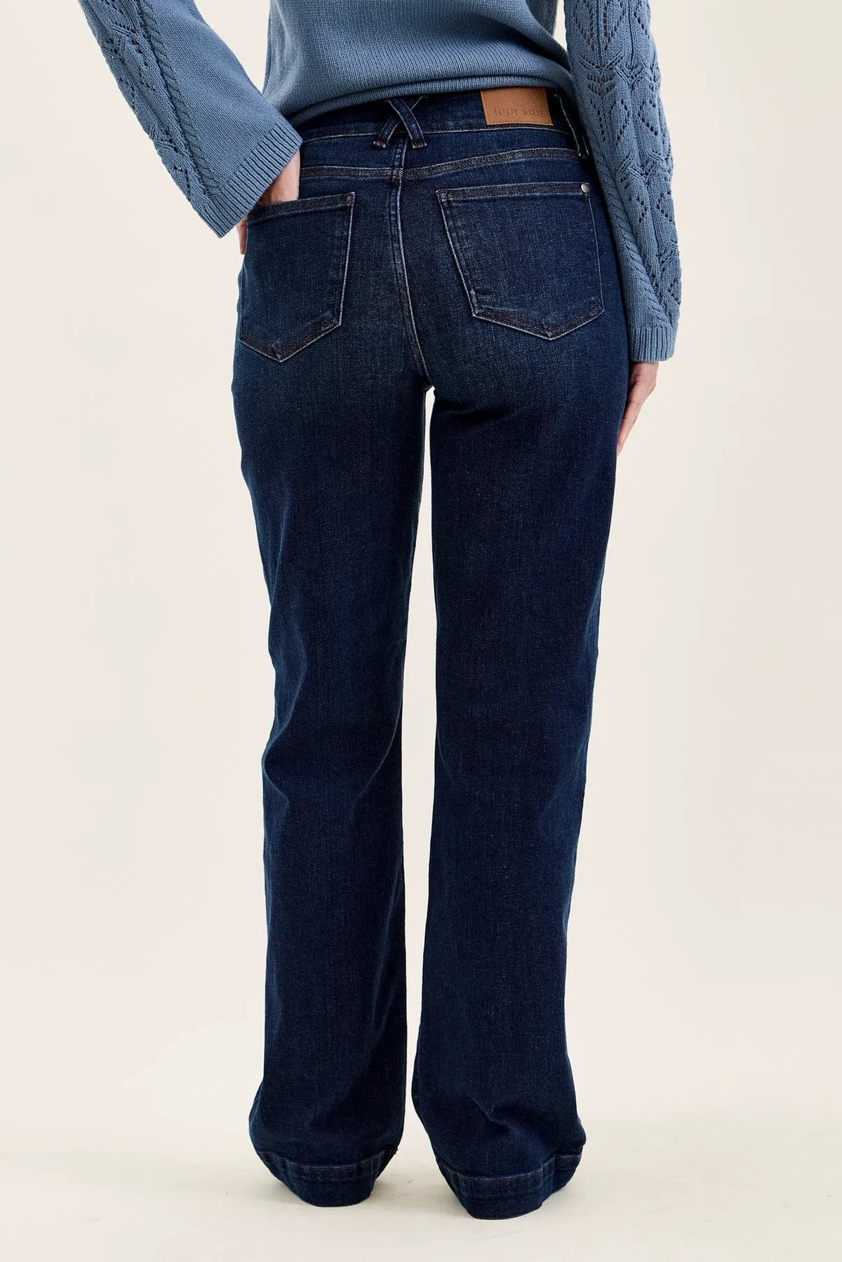 Penny Dark Indigo Trouser Wide Leg
