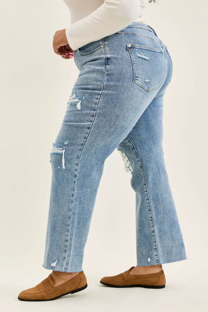 Brenda Retro 90's Destructed Straight Fit - PLUS