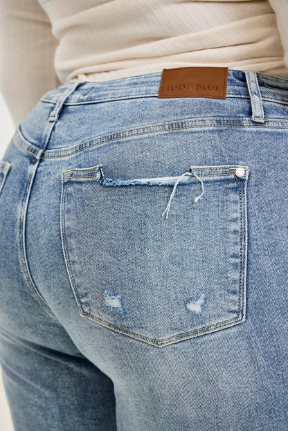 Brenda Retro 90's Destructed Straight Fit - PLUS
