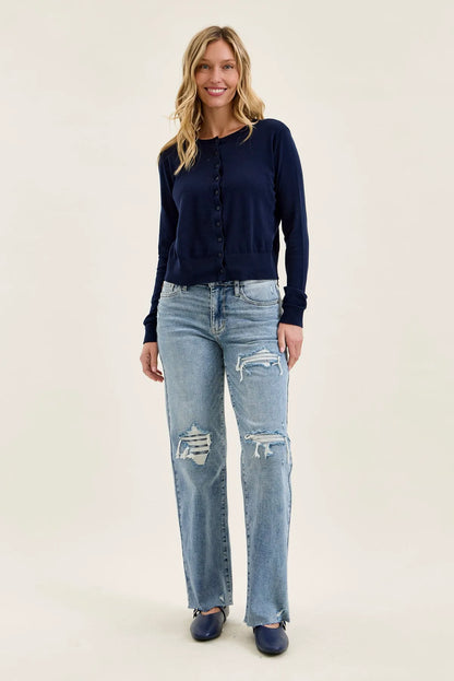 Brenda Retro 90's Destructed Straight Fit