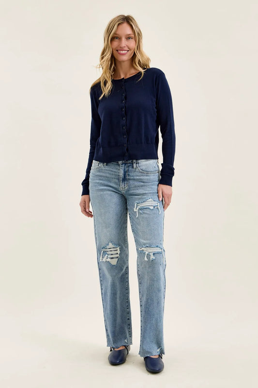 Brenda Retro 90's Destructed Straight Fit