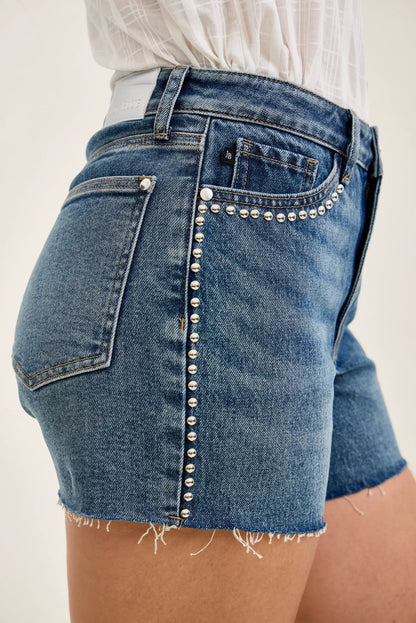 Maggie Rigid Magic Cutoff With Studded Details