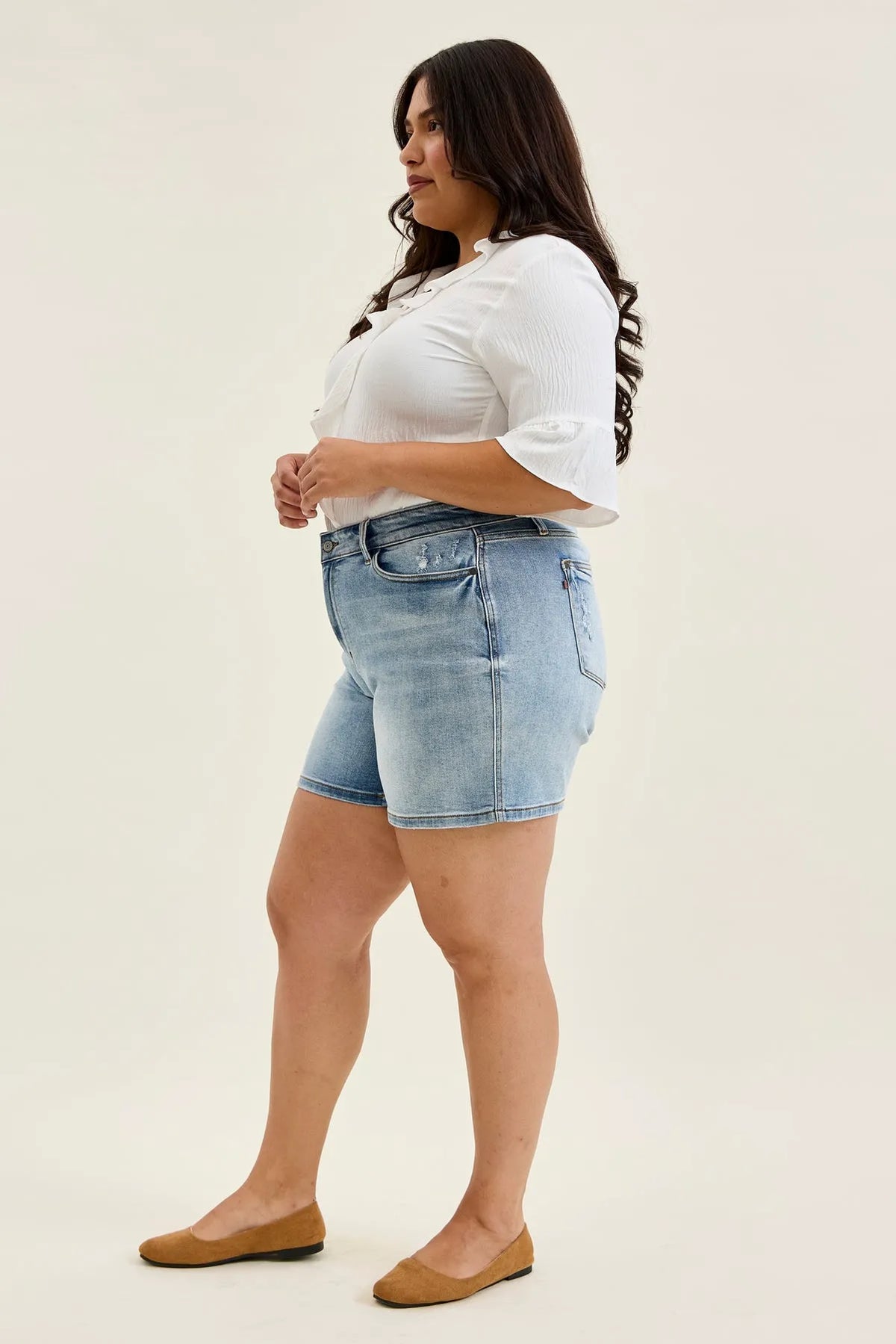 Daryl Vintage Wash Dad Shorts - PLUS