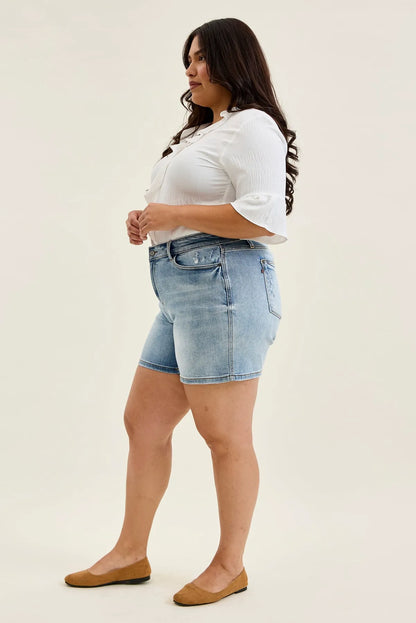 Daryl Vintage Wash Dad Shorts - PLUS