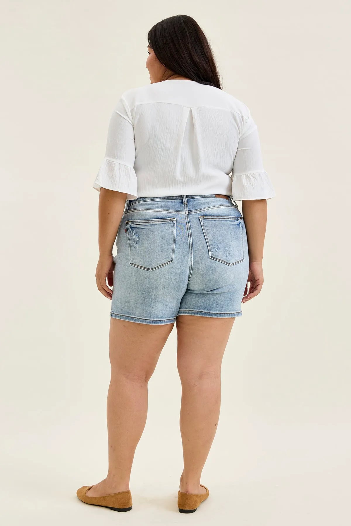 Daryl Vintage Wash Dad Shorts - PLUS