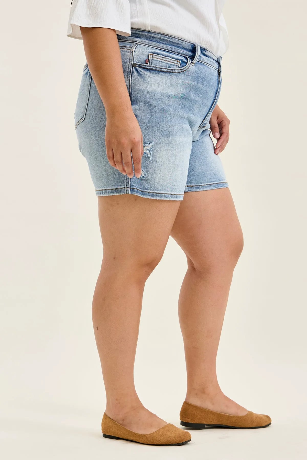 Daryl Vintage Wash Dad Shorts - PLUS