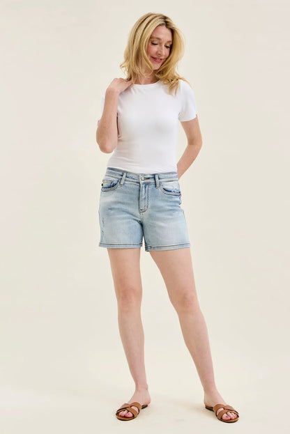 Daryl Vintage Wash Dad Shorts