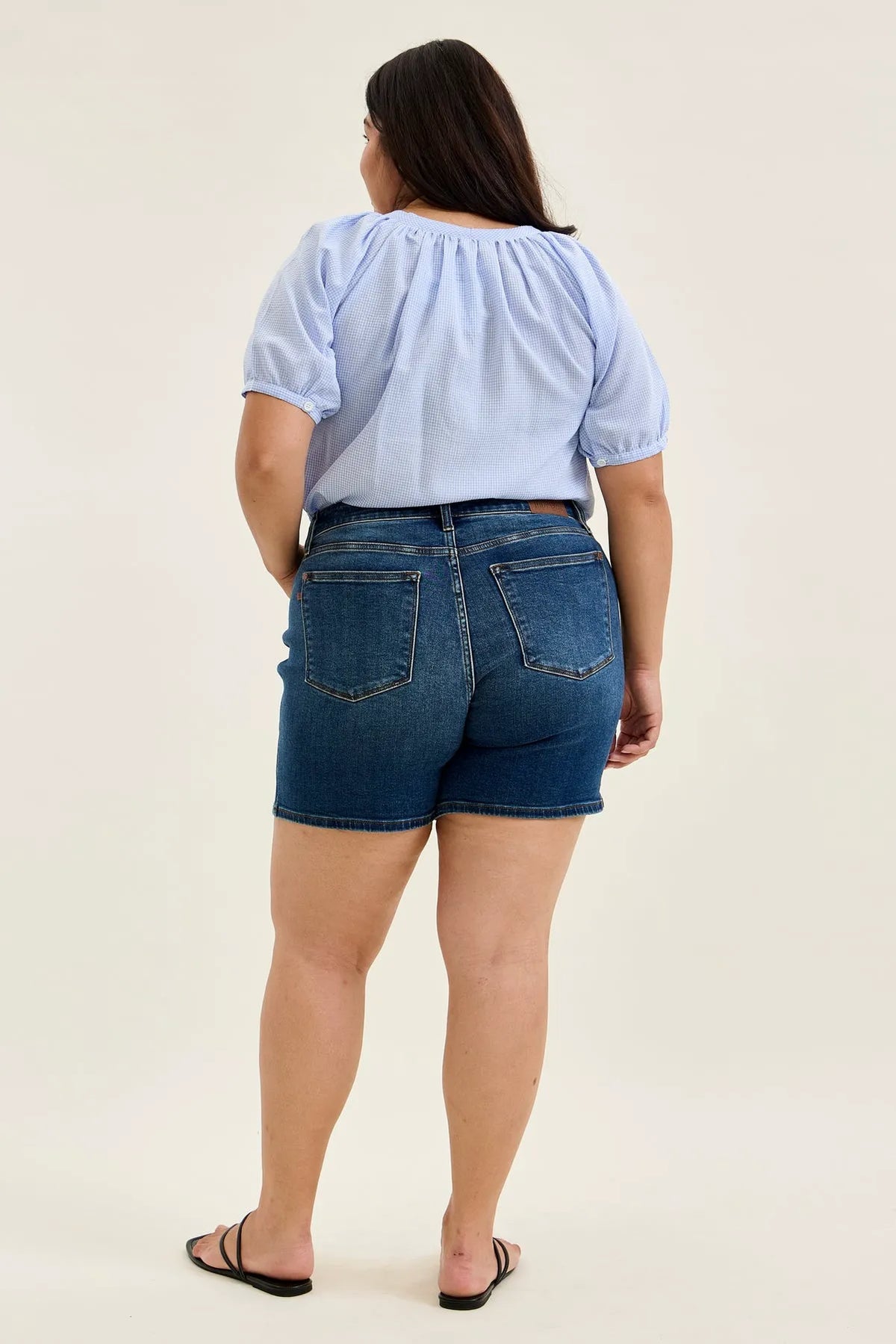 Daryl 2-Button Mid Length Dad Shorts - PLUS