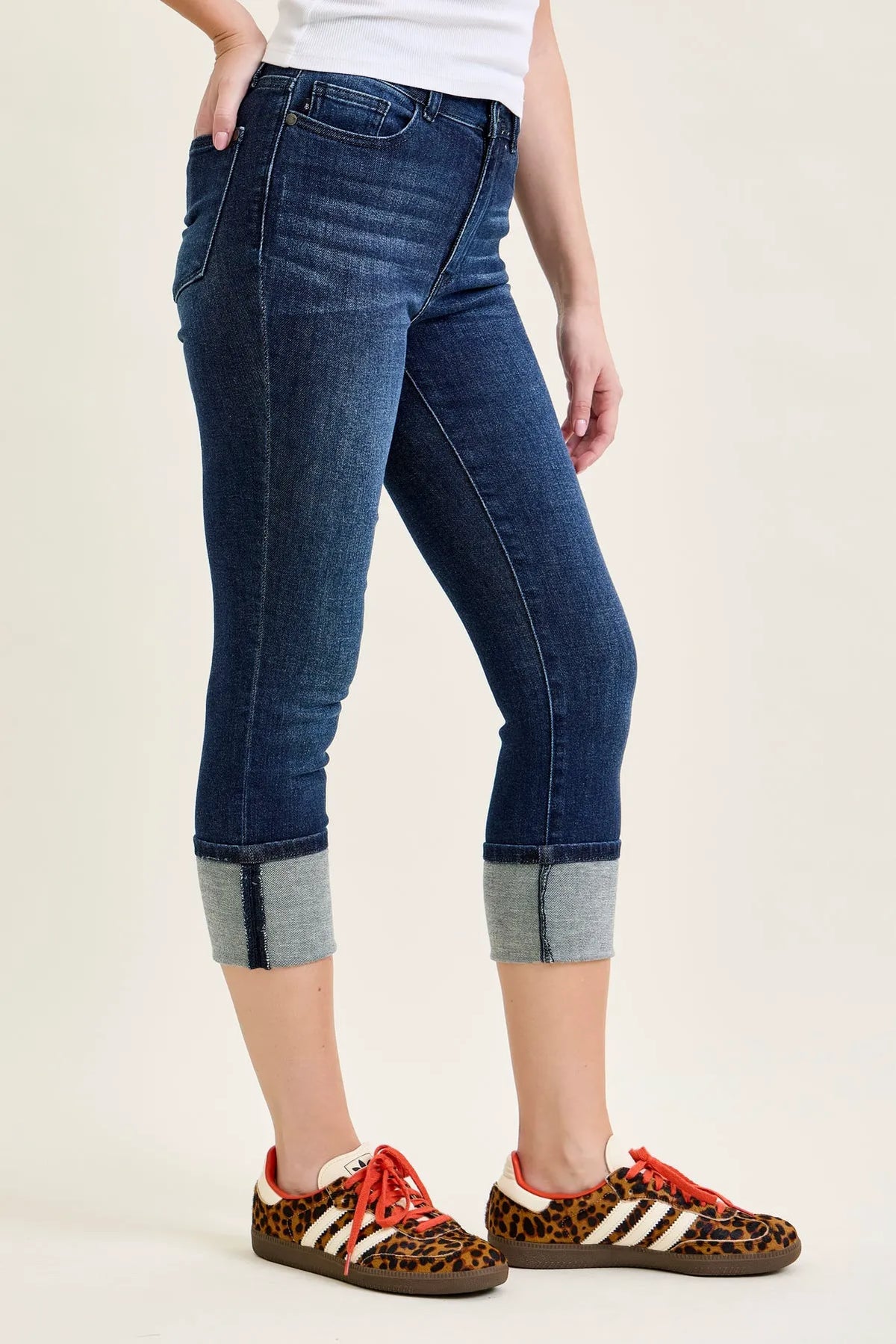 Melanie Double Waist Band Capri