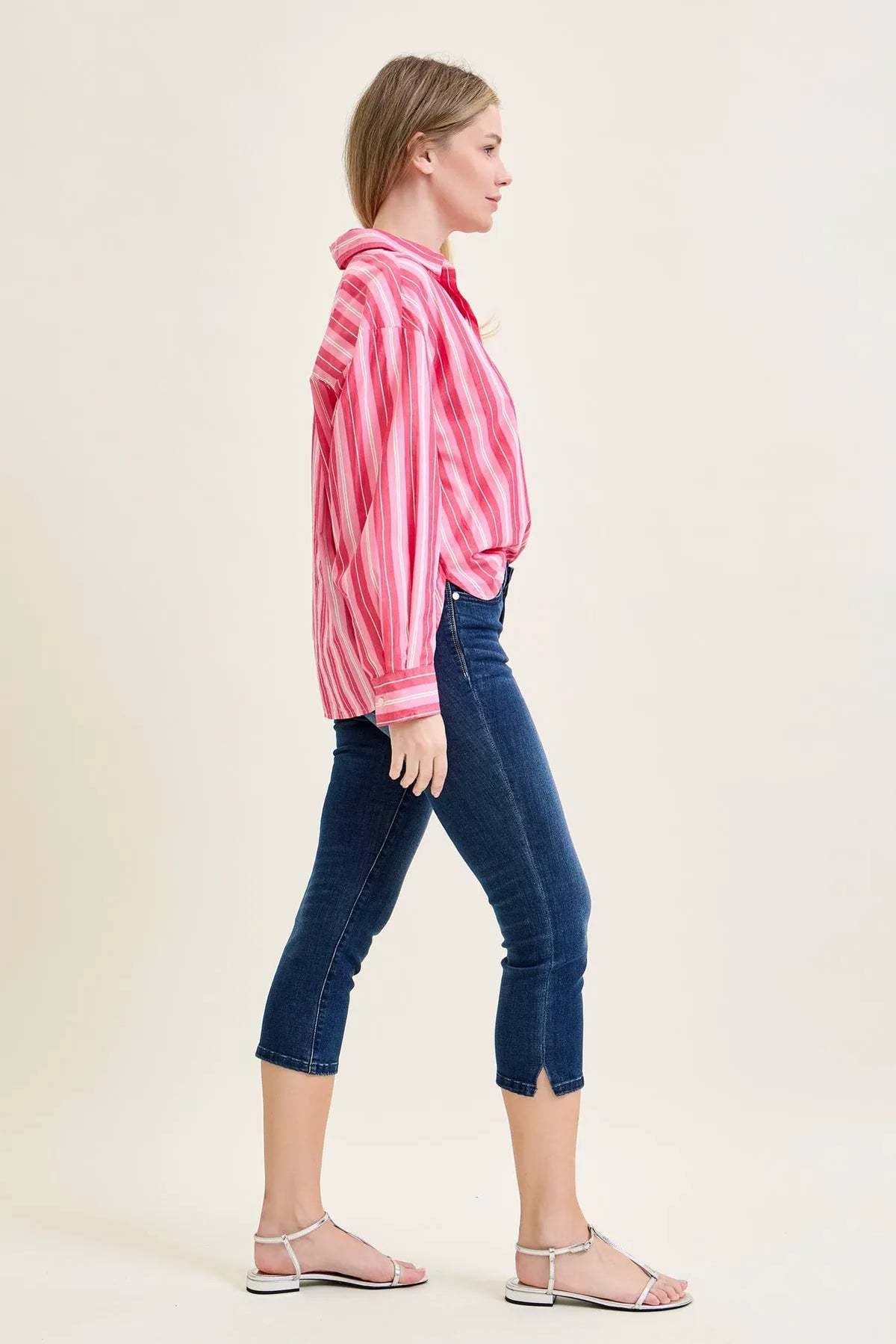 Melanie Sleek & Chic Side-Slit Capris