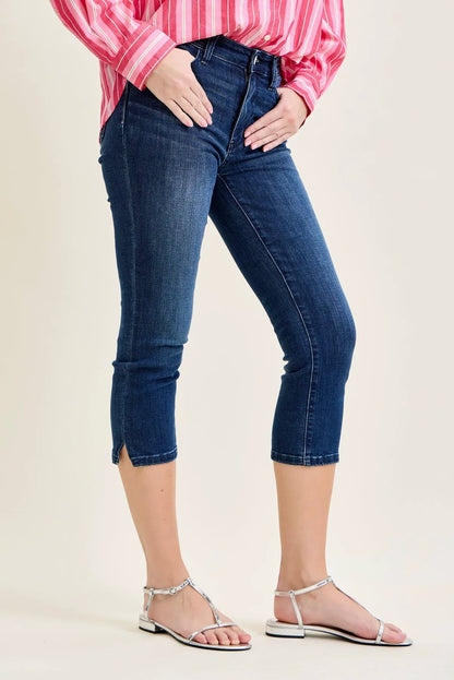 Melanie Sleek & Chic Side-Slit Capris