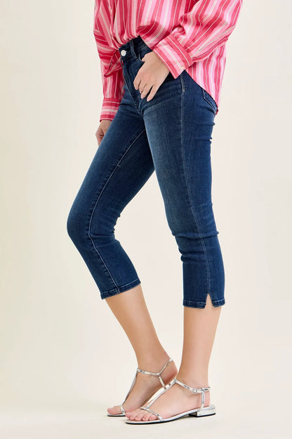 Melanie Sleek & Chic Side-Slit Capris