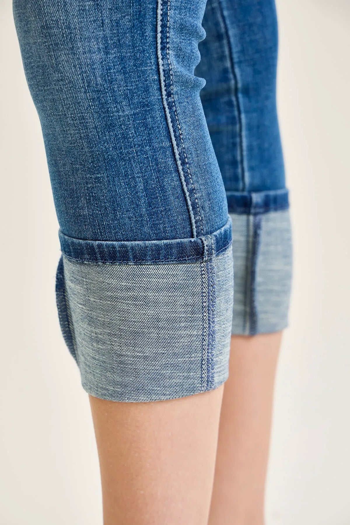 Melanie Tummy Control Back Shield Pockets & Cuff Capri