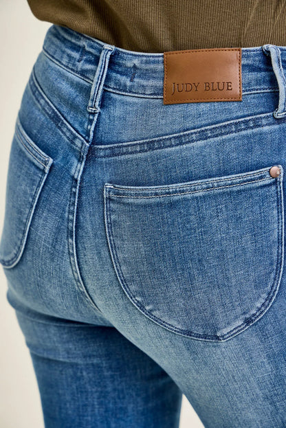 Melanie Tummy Control Back Shield Pockets & Cuff Capri