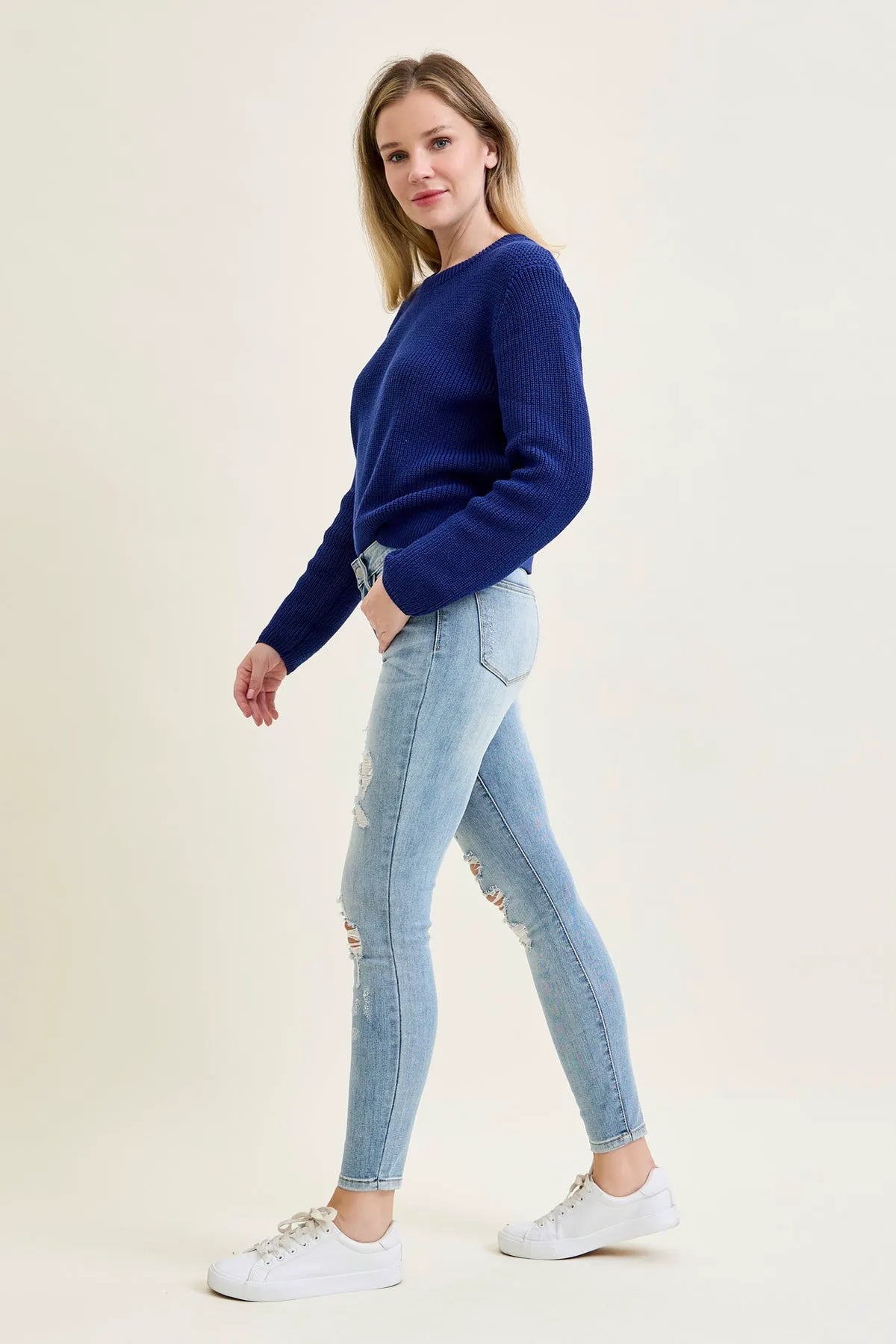 Sienna Distressed Skinny Jeans