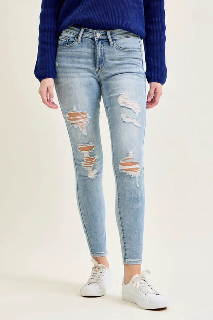 Sienna Distressed Skinny Jeans