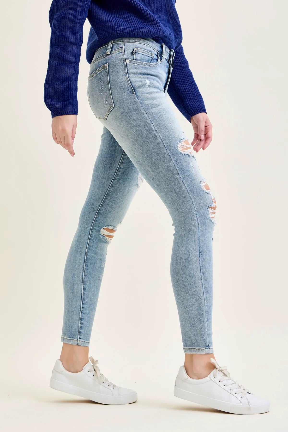 Sienna Distressed Skinny Jeans