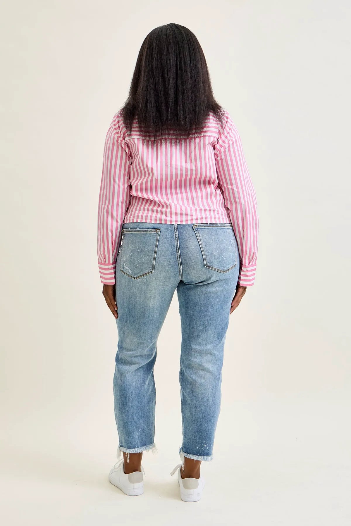 Billie Light Bleach Splash Boyfriend Jeans