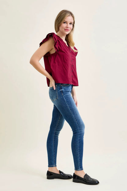 Sienna Classic Button Fly Skinny Jeans