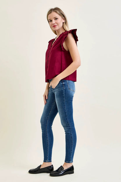 Sienna Classic Button Fly Skinny Jeans