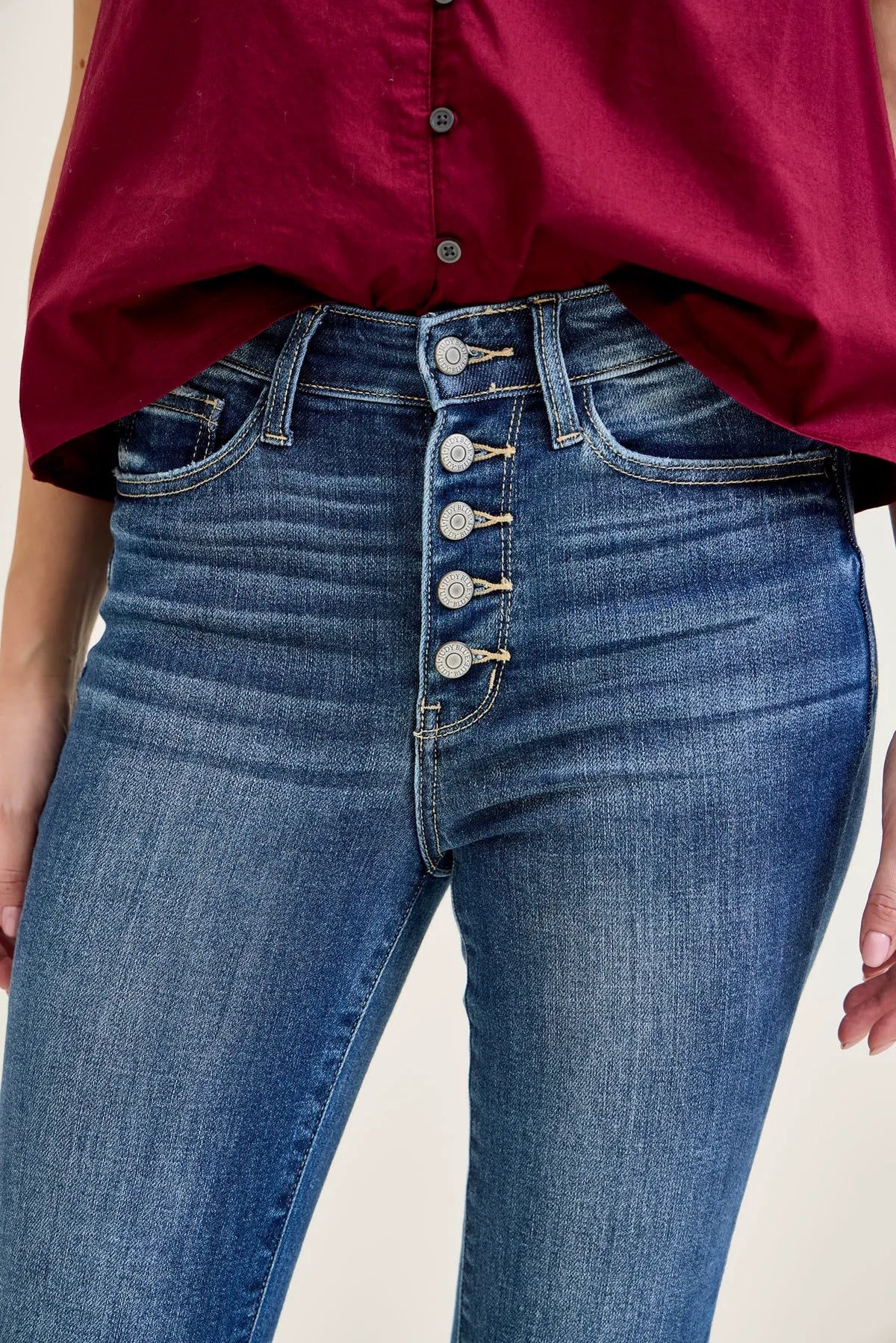 Sienna Classic Button Fly Skinny Jeans