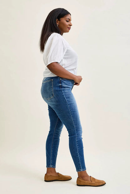 Sienna Classic Button Fly Skinny Jeans - PLUS