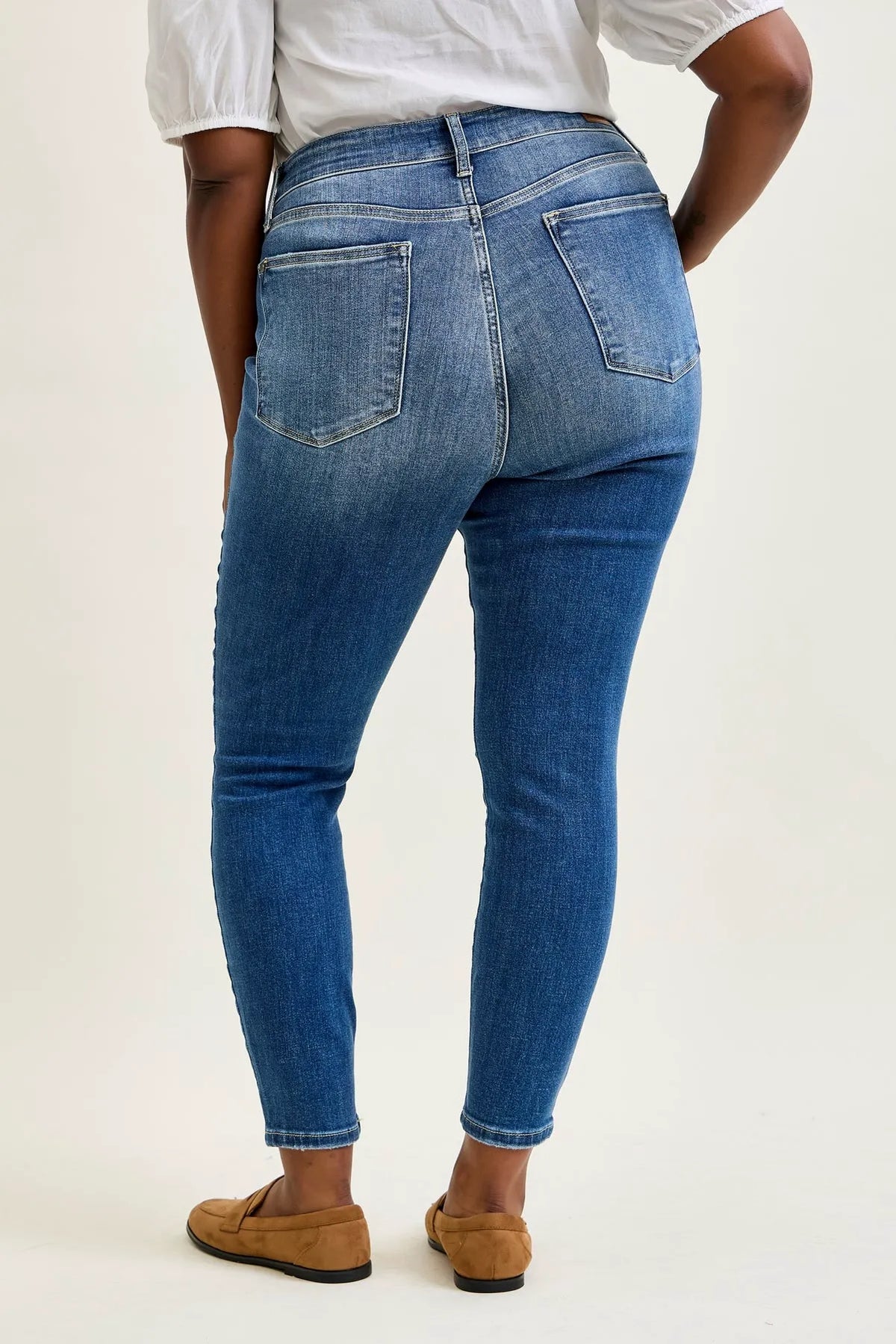 Sienna Classic Button Fly Skinny Jeans - PLUS