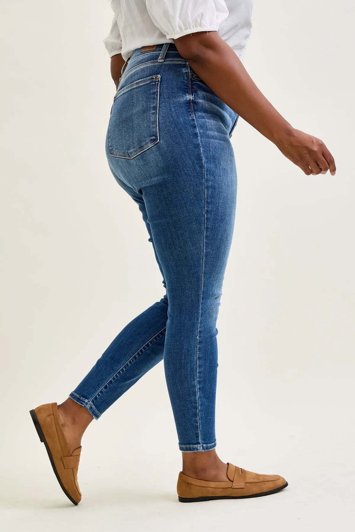 Sienna Classic Button Fly Skinny Jeans - PLUS
