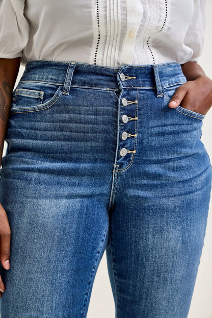 Sienna Classic Button Fly Skinny Jeans - PLUS