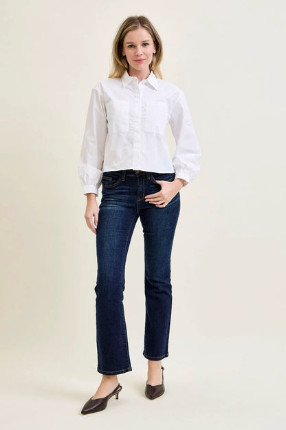 Daisy Whiskered Bootcut Jeans (29" Inseam)