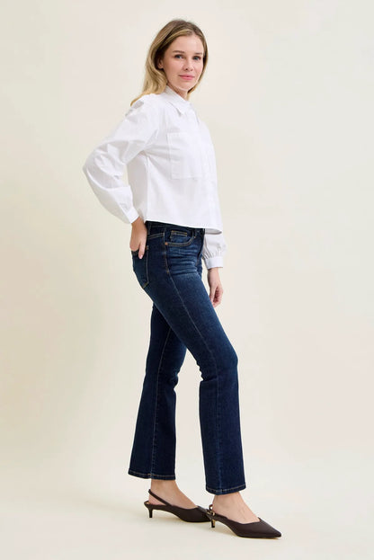 Daisy Whiskered Bootcut Jeans (29" Inseam)