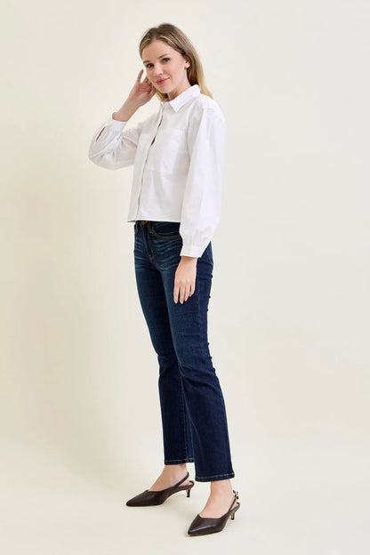 Daisy Whiskered Bootcut Jeans (29" Inseam)