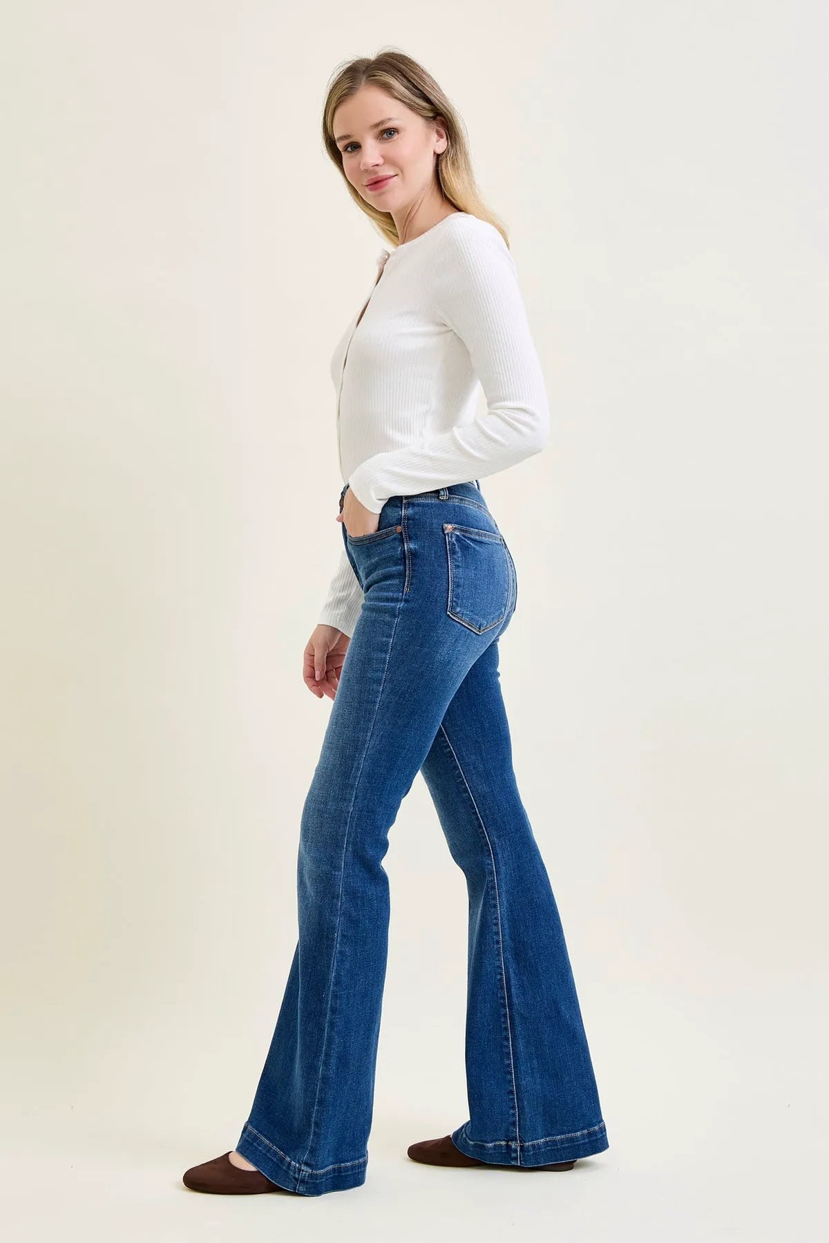 Charlotte Wide Hem Flare Jeans